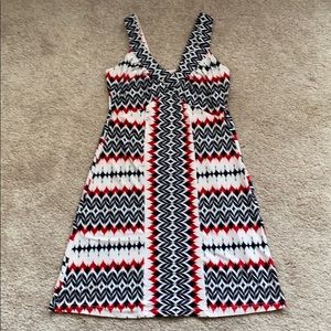 2/$15 ❤️ Cute printed poly strappy dress in S